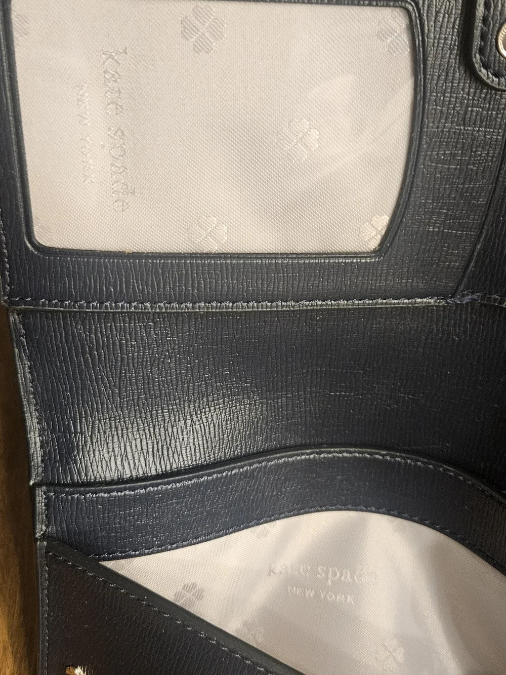 kate spade Light Blue and Navy Wristlet Wallet